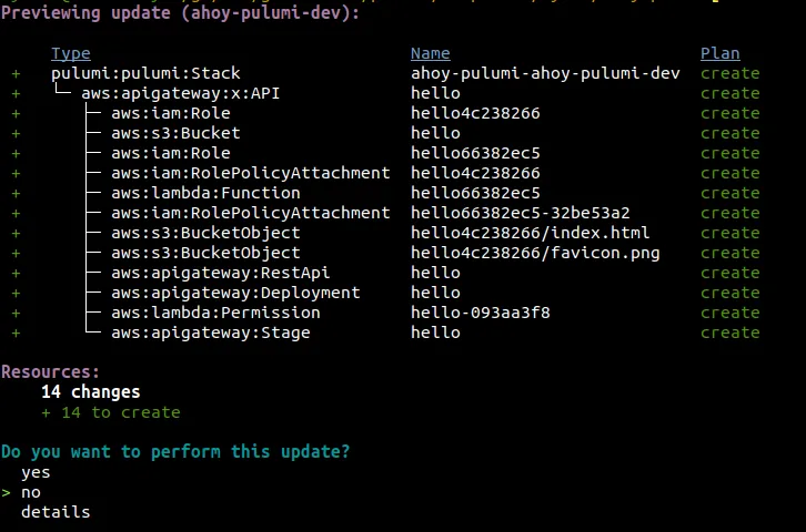Stack preview