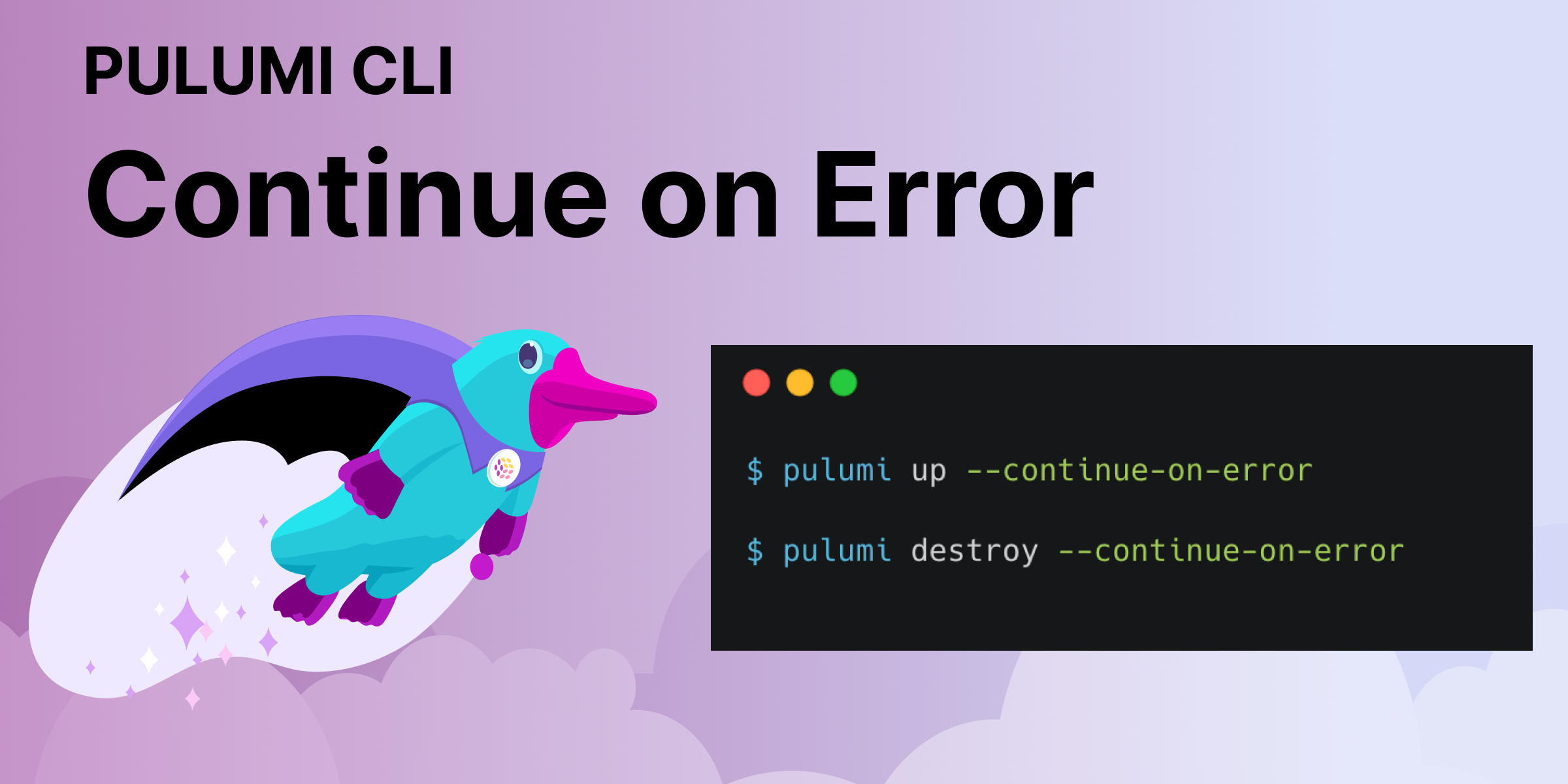 Continue on Error in the Pulumi CLI