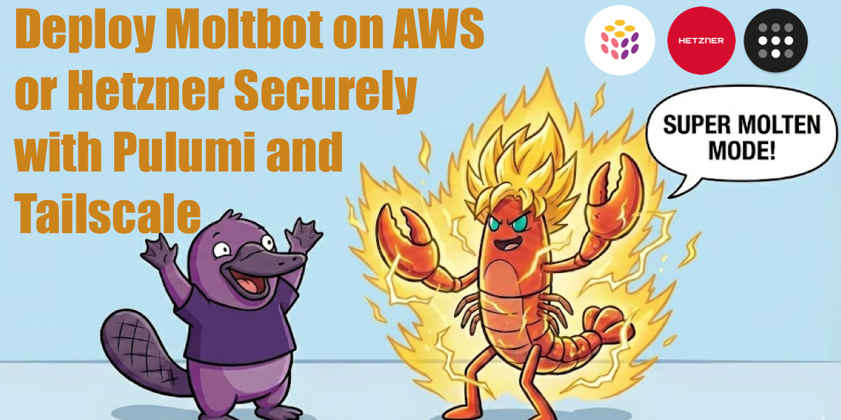 Deploy Moltbot on AWS or Hetzner Securely with Pulumi and Tailscale