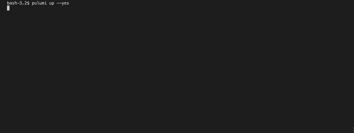 Animated demo showing Helm Release resource installing Redis using Pulumi.
