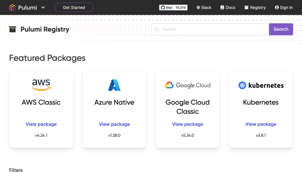 Introducing Pulumi Registry: your window to the cloud
