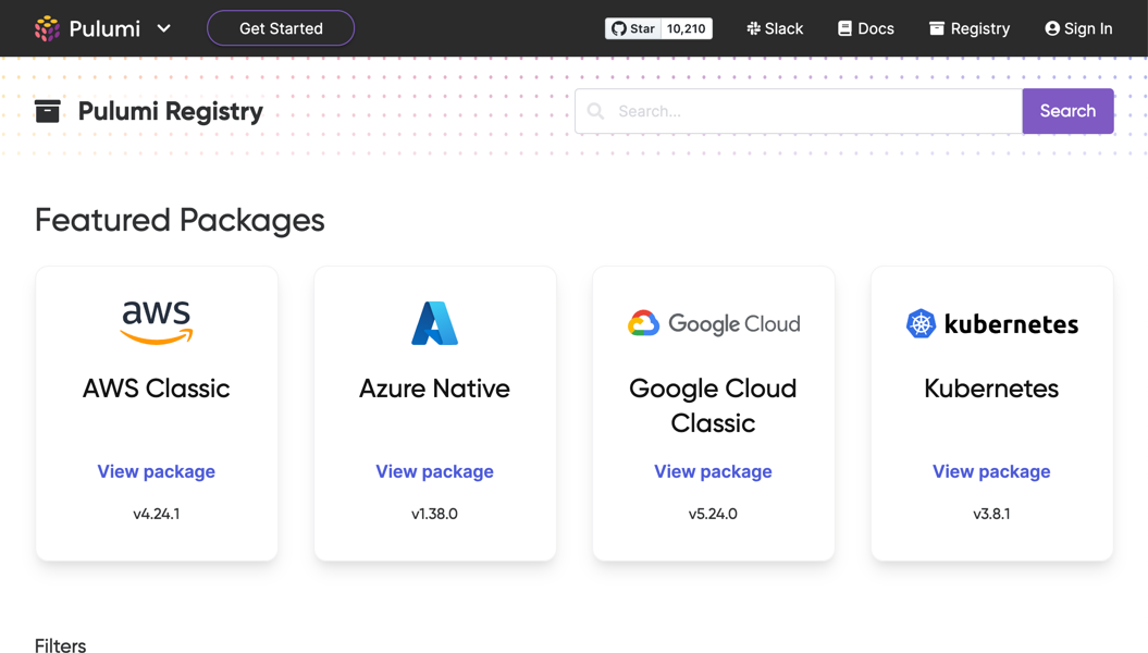 Introducing Pulumi Registry: Deploy Cloud Infra Faster
