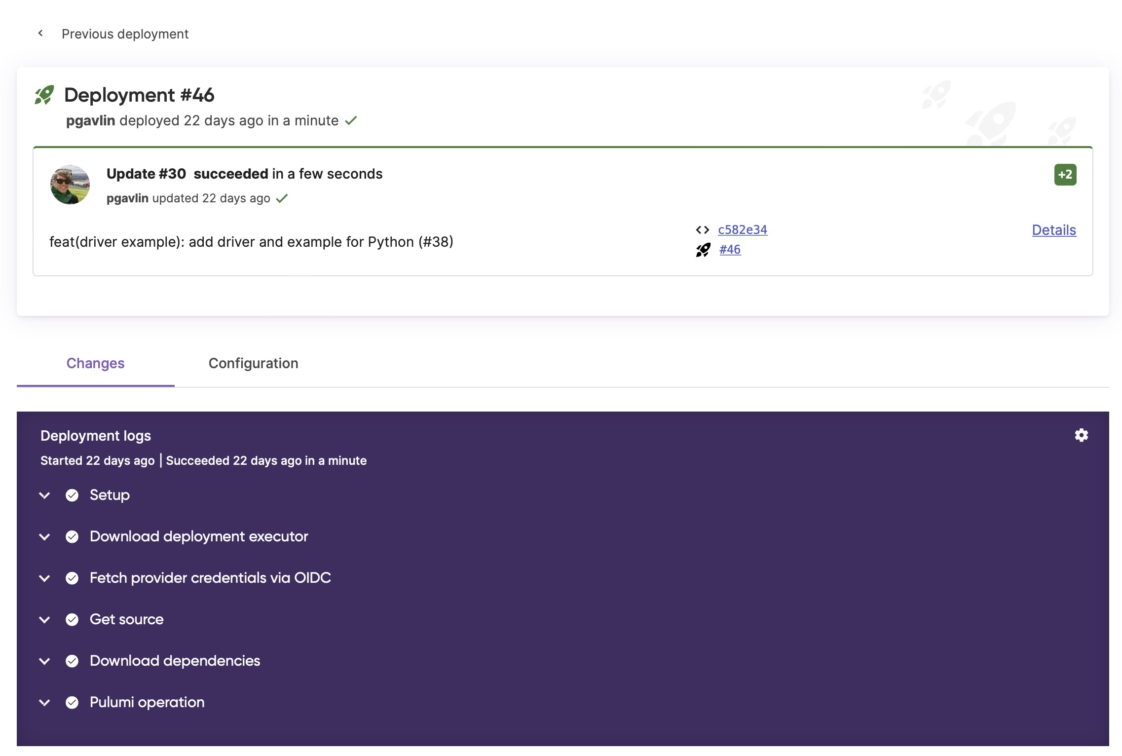 OIDC in Deployment Logs