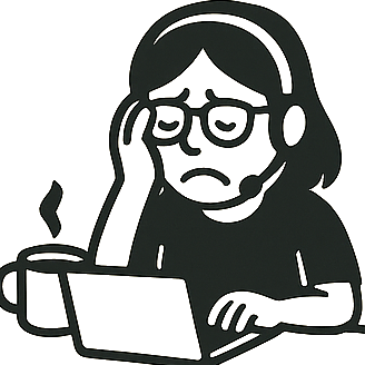 frustrated expression