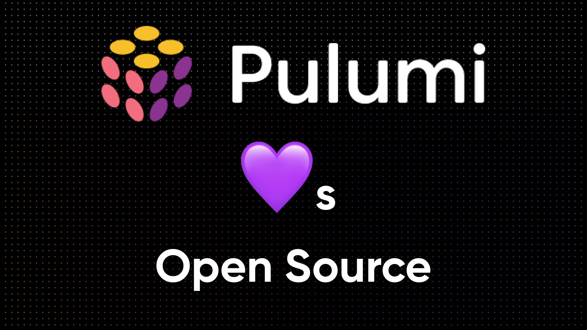 Pulumi 💜's Open Source