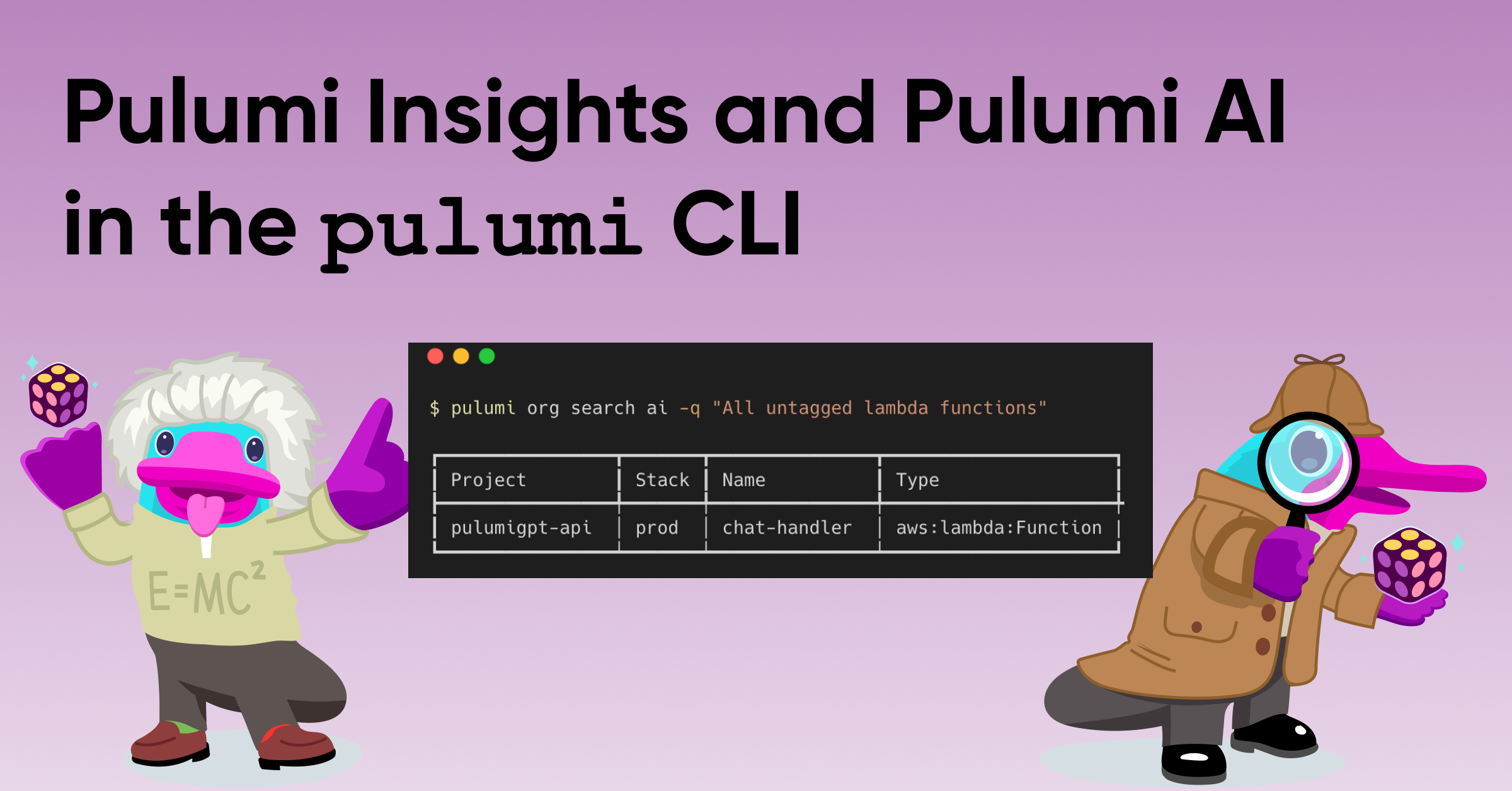 Pulumi Insights and AI in the Pulumi CLI