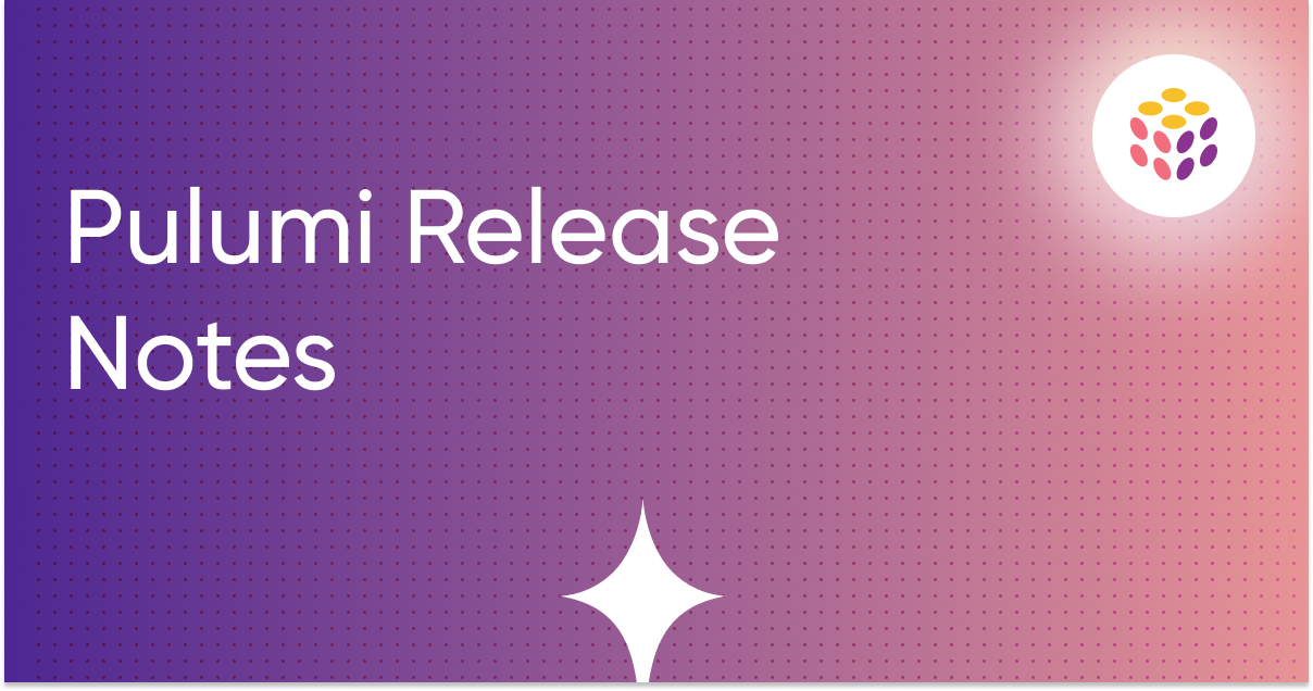 Pulumi Release Notes: Pulumi MCP Server, Pulumi ESC Rotated Secrets, and Policy Enhancements