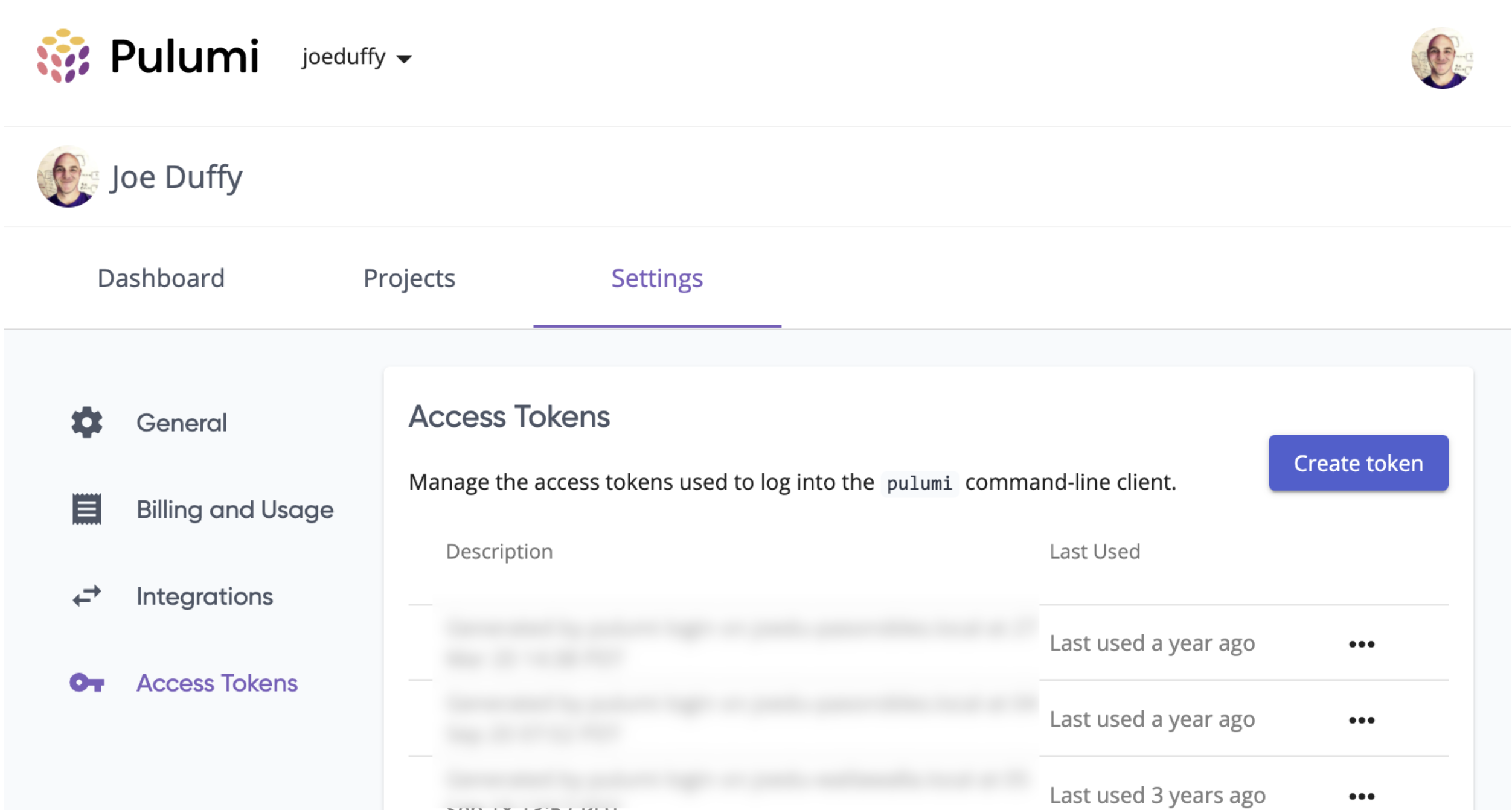 Access Tokens