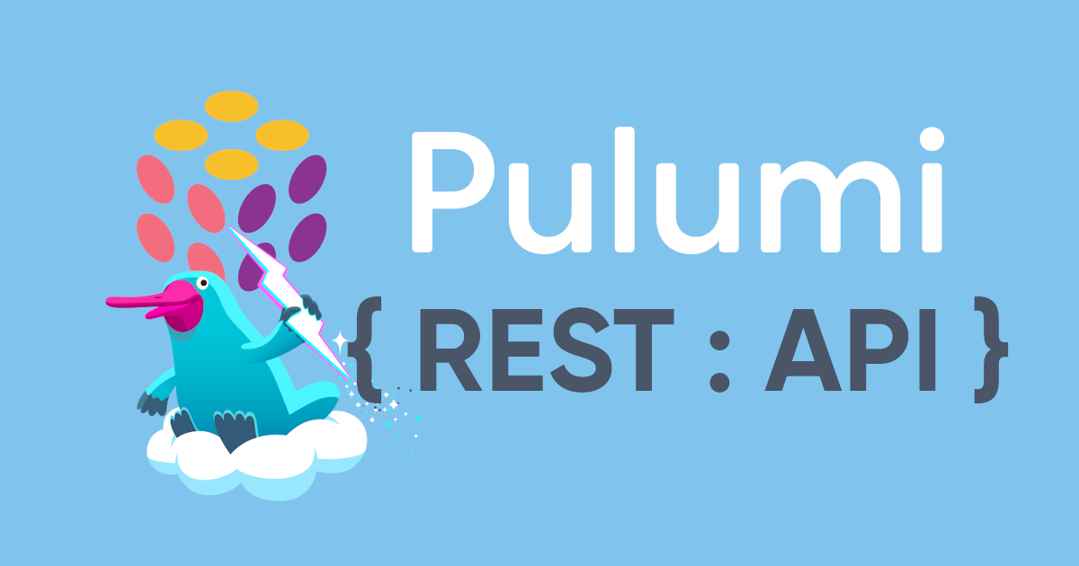 Announcing the Pulumi REST API