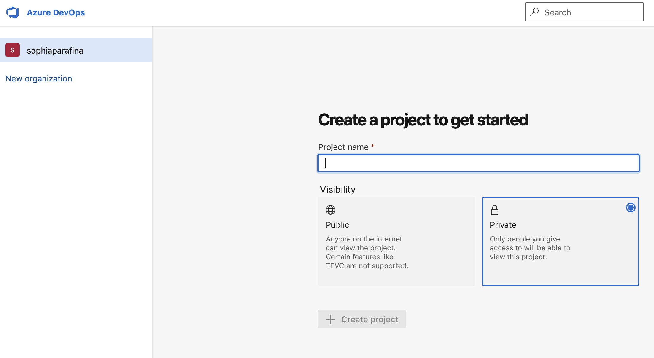 Create a project