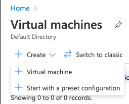 Create VM