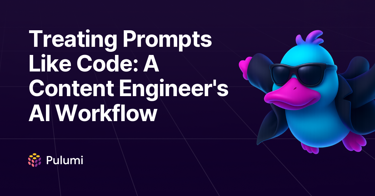 Treating Prompts Like Code: A Content Engineer's AI Workflow