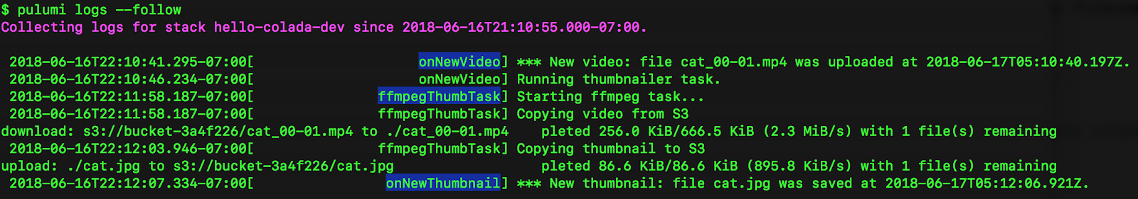 terminal-logs