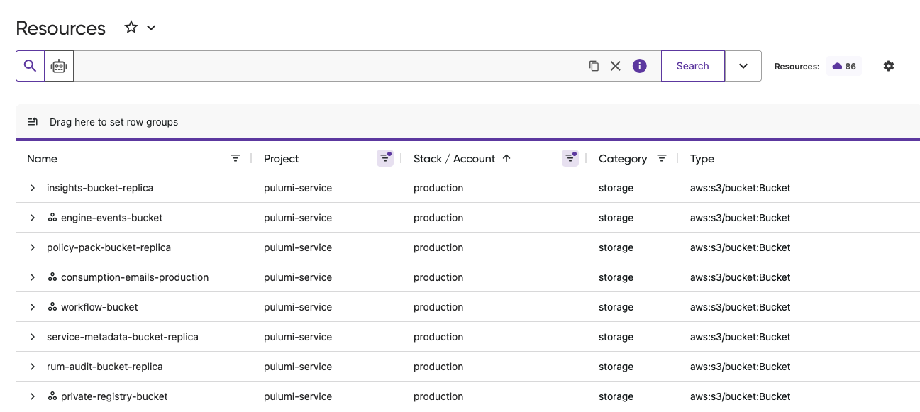 Unified Resource search