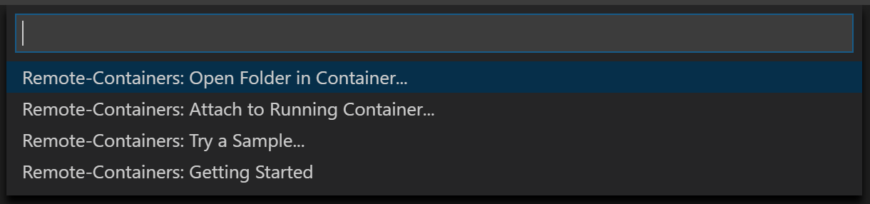 Remote container commands