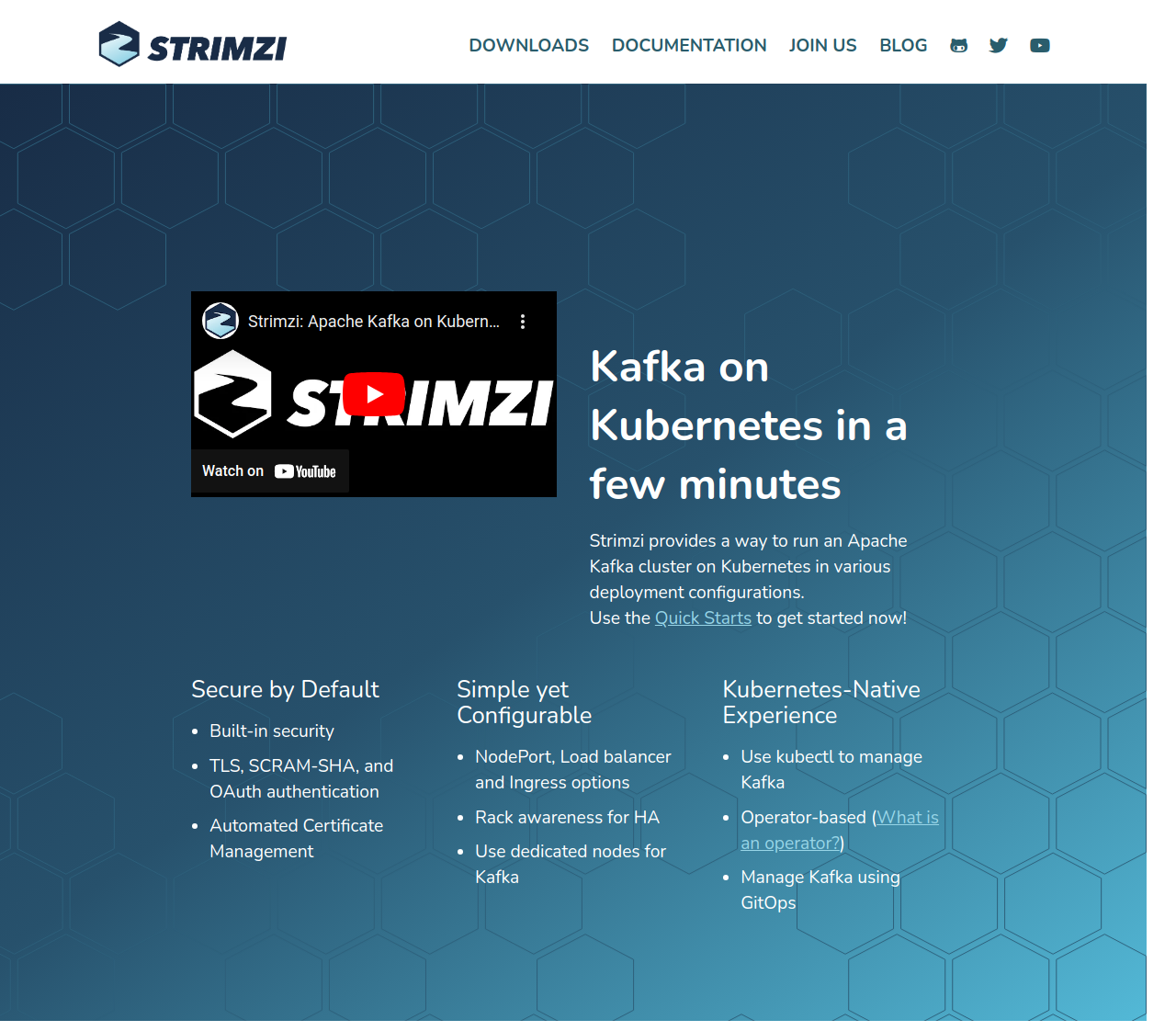 Strimzi Operator Credit: strimzi.io
