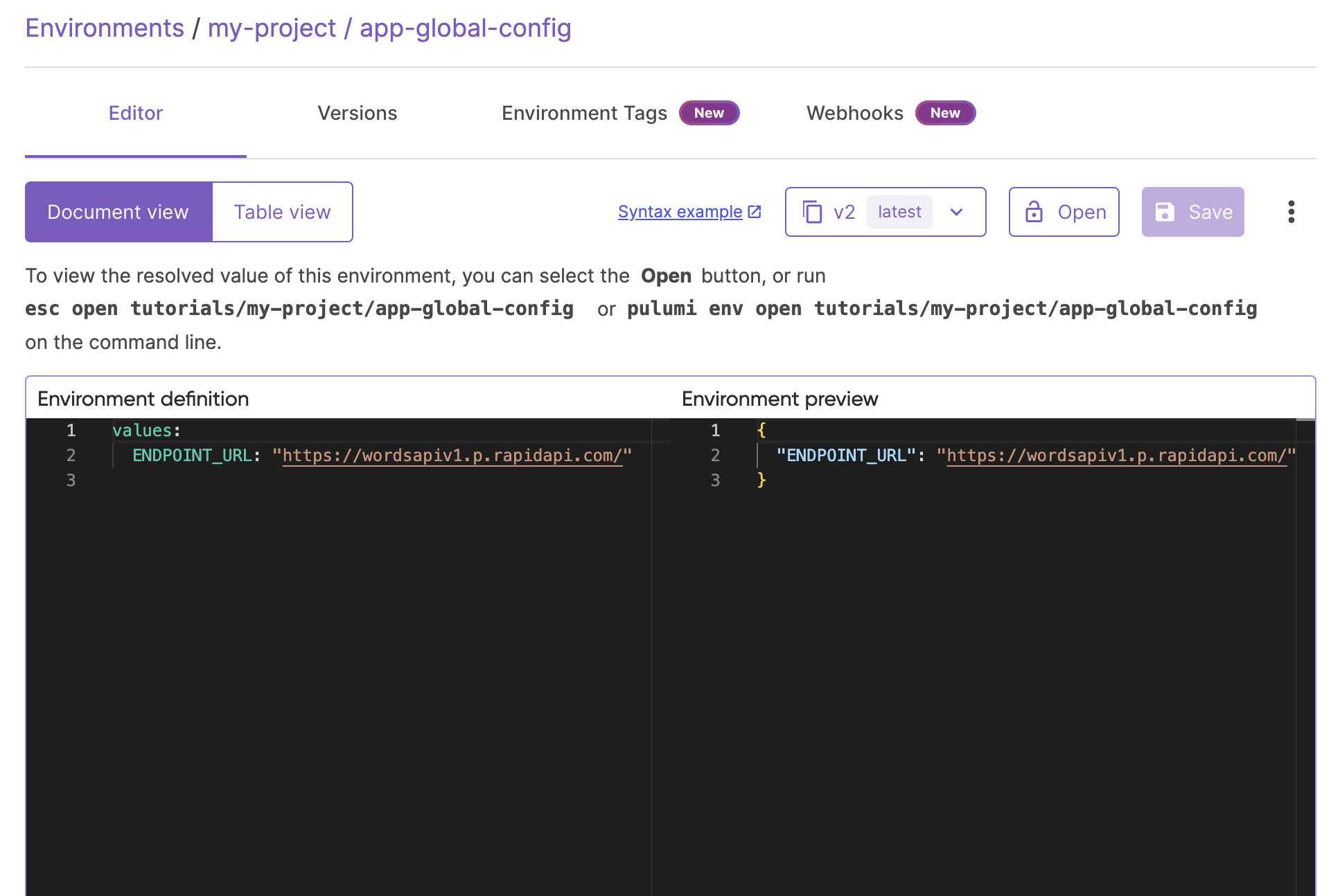 Image showing same base URL and different endpoints