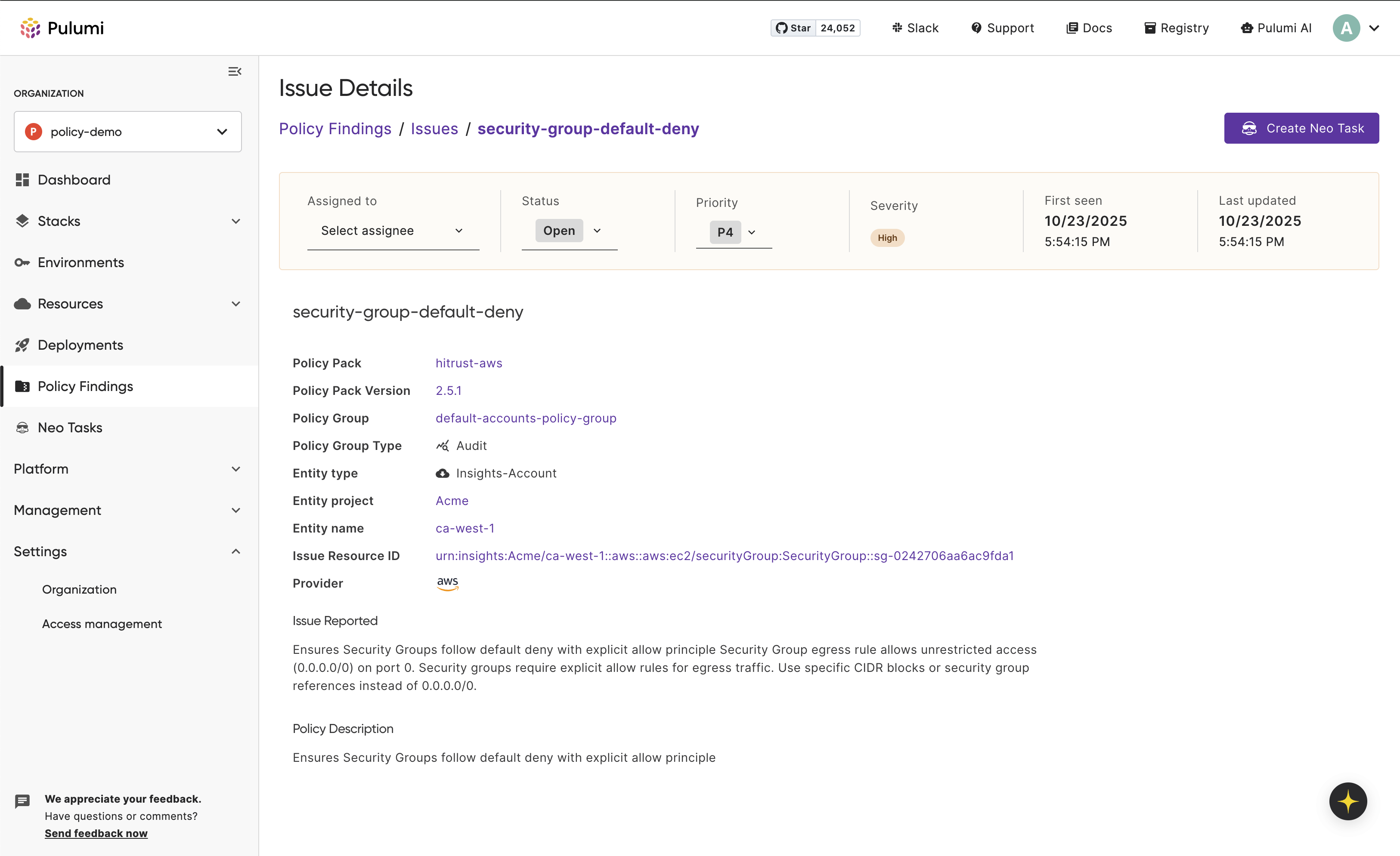 Policy Issue Details