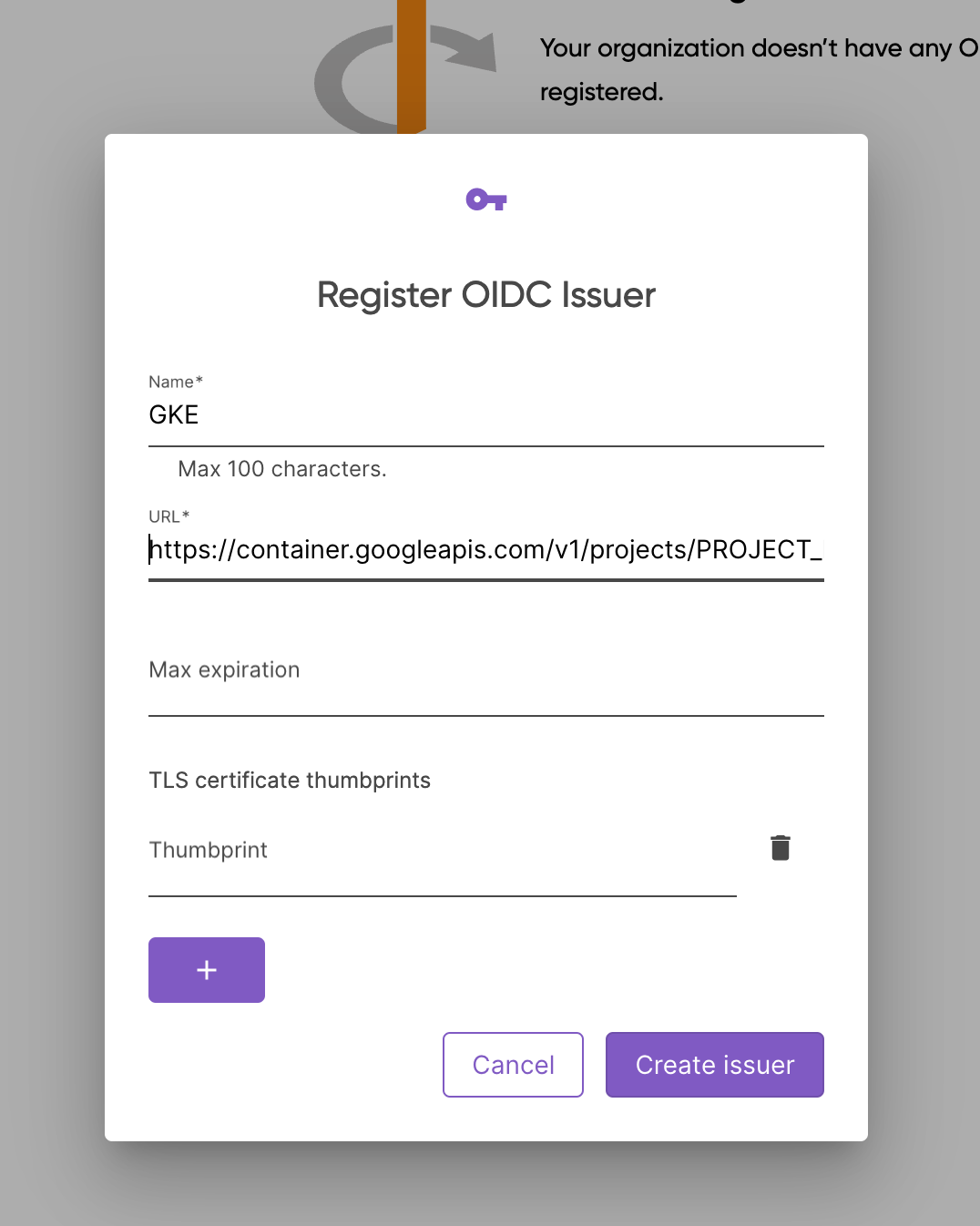 Register GKE