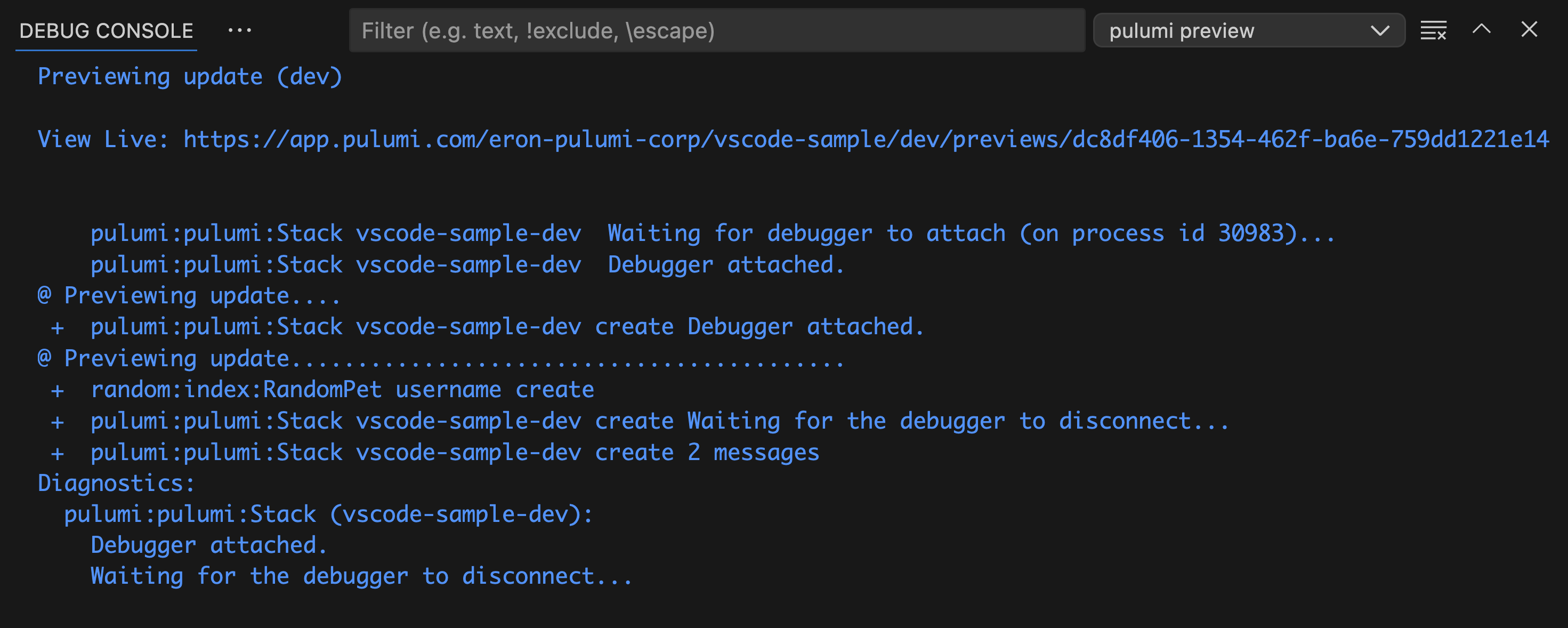 Debug Console