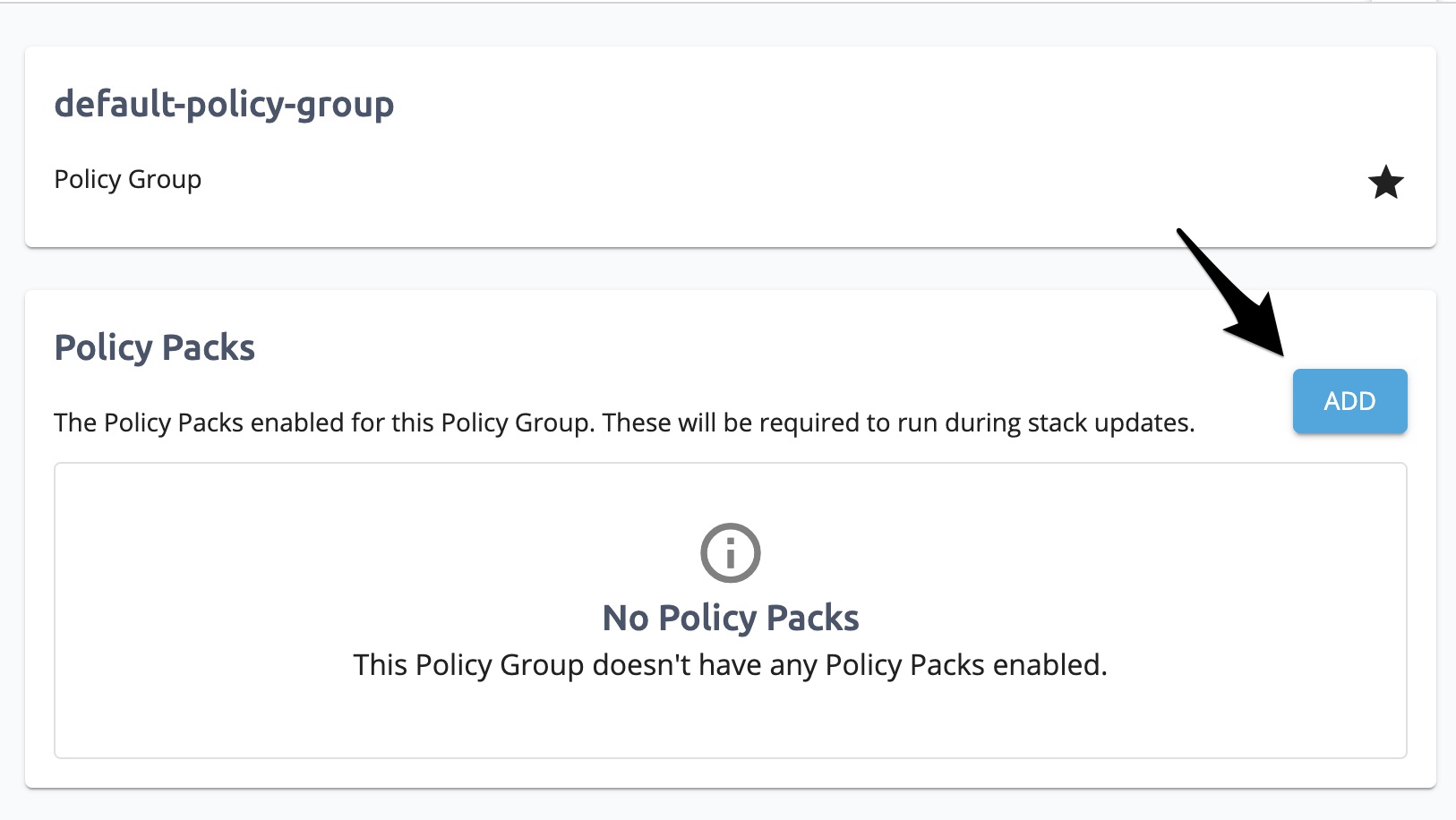 Enable Policy Pack