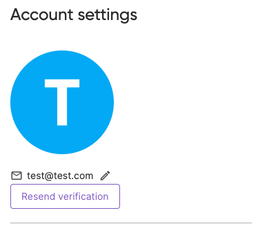 Resend Verification Email