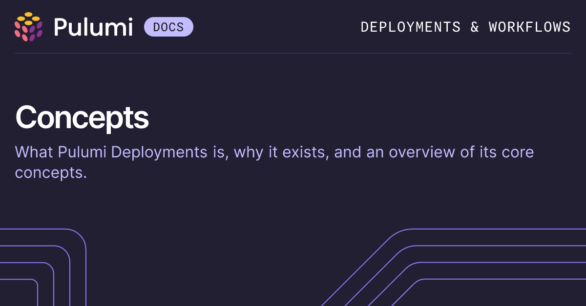 Pulumi Deployments | Pulumi Docs