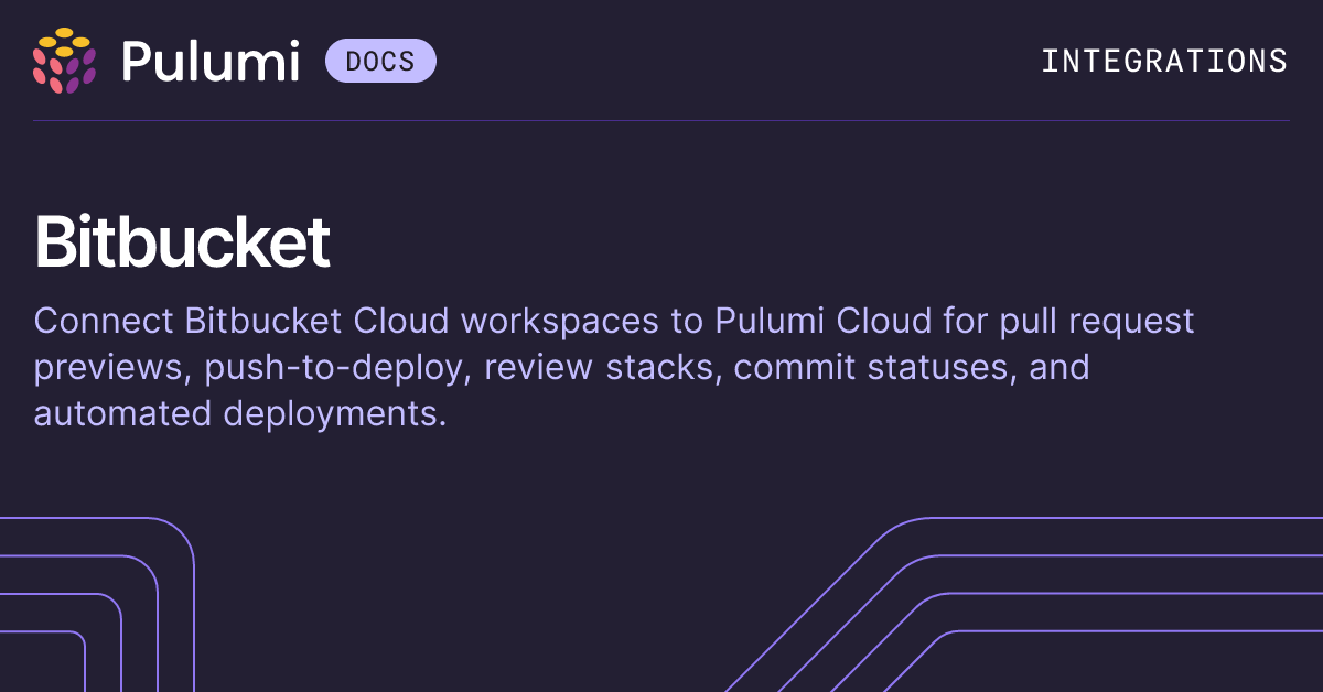 Bitbucket Integration | Version Control | Pulumi Docs