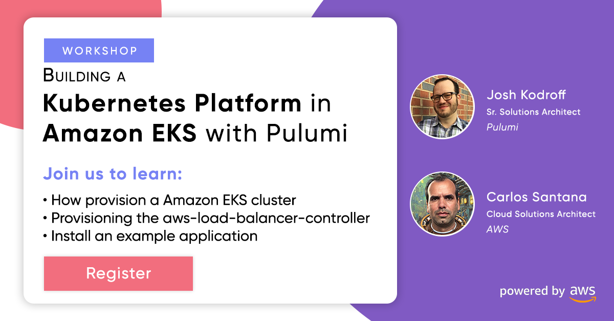 Building a Kubernetes Platform in AWS EKS with Pulumi | Pulumi