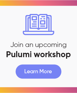 Join an upcoming Pulumi workshop