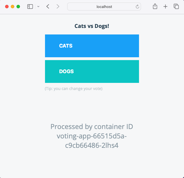 Image of a browser with your new voting-app