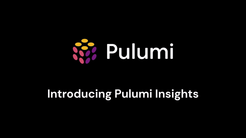 Pulumi Insights Overview GIF